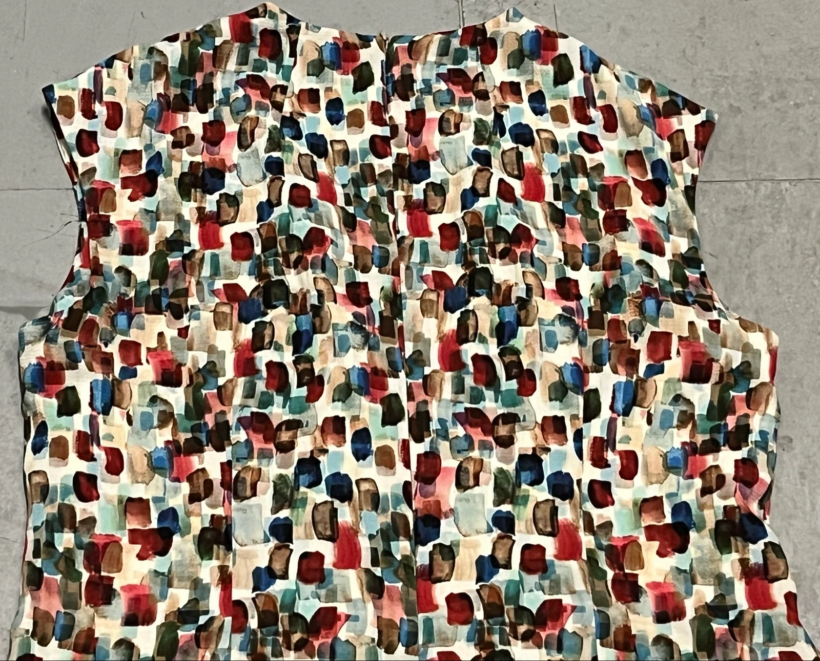 Vestido crepe estampado multicolor  – photo 11